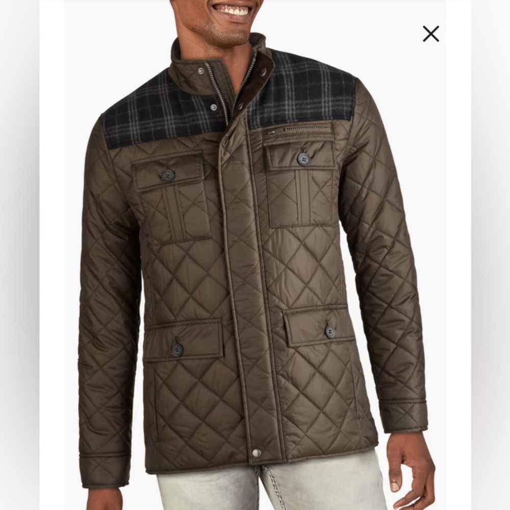 Cole Haan quilted coat.